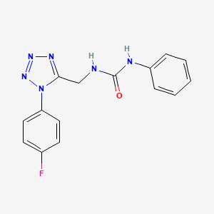 1-((1-(4-fluorophenyl)-1H-tetrazol-5-yl)methyl)-3-phenylurea