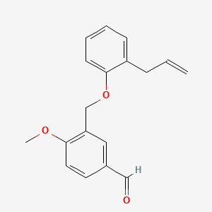 molecular formula C18H18O3 B2487929 3-(2-Allyl-phenoxymethyl)-4-methoxy-benzaldehyde CAS No. 861439-58-9