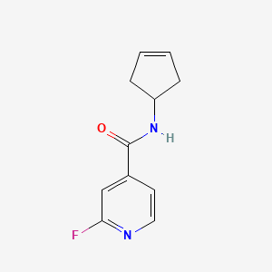 molecular formula C11H11FN2O B2488032 N-(cyclopent-3-en-1-yl)-2-fluoropyridine-4-carboxamide CAS No. 1394739-14-0