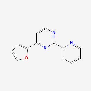4-(2-Furyl)-2-(2-pyridinyl)pyrimidine