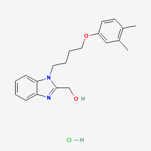 (1-(4-(3,4-dimethylphenoxy)butyl)-1H-benzo[d]imidazol-2-yl)methanol hydrochloride