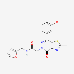 N-(furan-2-ylmethyl)-2-(7-(3-methoxyphenyl)-2-methyl-4-oxothiazolo[4,5-d]pyridazin-5(4H)-yl)acetamide