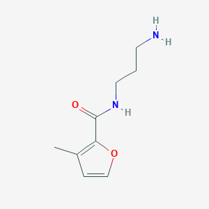 molecular formula C9H14N2O2 B2488082 N-(3-aminopropyl)-3-methylfuran-2-carboxamide CAS No. 681837-56-9