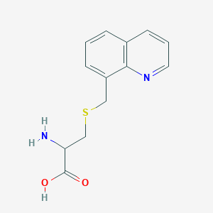 B2488138 2-Amino-3-[(quinolin-8-ylmethyl)sulfanyl]propanoic acid CAS No. 1132673-09-6