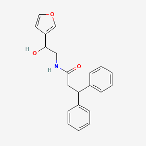 molecular formula C21H21NO3 B2488163 N-[2-(furan-3-yl)-2-hydroxyethyl]-3,3-diphenylpropanamide CAS No. 1396852-58-6