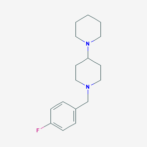 molecular formula C17H25FN2 B248818 1'-(4-fluorobenzyl)-1,4'-bipiperidine 