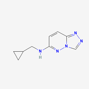 molecular formula C9H11N5 B2488186 N-(cyclopropylmethyl)-[1,2,4]triazolo[4,3-b]pyridazin-6-amine CAS No. 1856452-00-0