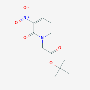 molecular formula C11H14N2O5 B2488188 tert-butyl 2-(3-nitro-2-oxopyridin-1(2H)-yl)acetate CAS No. 171559-74-3
