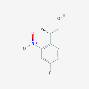 (2S)-2-(4-Fluoro-2-nitrophenyl)propan-1-ol