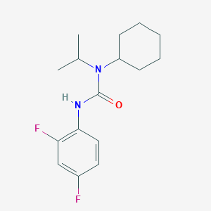 molecular formula C16H22F2N2O B2488229 N-cyclohexyl-N'-(2,4-difluorophenyl)-N-isopropylurea CAS No. 866009-99-6