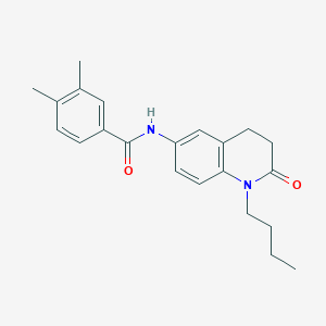 molecular formula C22H26N2O2 B2488249 N-(1-butyl-2-oxo-1,2,3,4-tetrahydroquinolin-6-yl)-3,4-dimethylbenzamide CAS No. 954661-61-1
