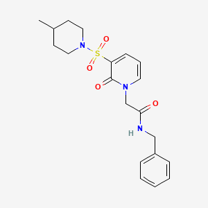 N-benzyl-2-(3-((4-methylpiperidin-1-yl)sulfonyl)-2-oxopyridin-1(2H)-yl)acetamide