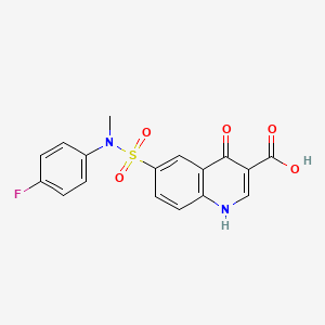 6-{[(4-Fluorophenyl)(methyl)amino]sulfonyl}-4-oxo-1,4-dihydroquinoline-3-carboxylic acid