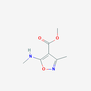 B2488322 Methyl 3-methyl-5-(methylamino)-1,2-oxazole-4-carboxylate CAS No. 2248368-53-6