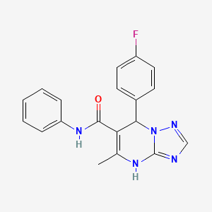 7-(4-fluorophenyl)-5-methyl-N-phenyl-4,7-dihydro[1,2,4]triazolo[1,5-a]pyrimidine-6-carboxamide