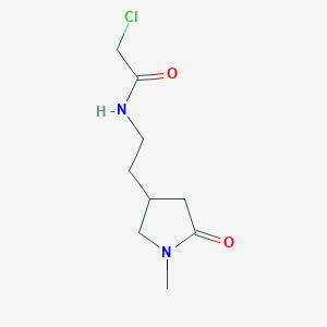 2-Chloro-N-[2-(1-methyl-5-oxopyrrolidin-3-yl)ethyl]acetamide