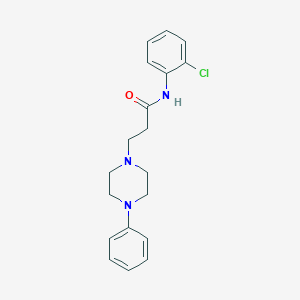 molecular formula C19H22ClN3O B248838 N-(2-chlorophenyl)-3-(4-phenylpiperazin-1-yl)propanamide 