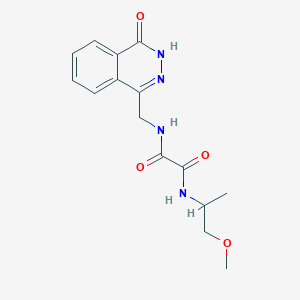 molecular formula C15H18N4O4 B2488402 N-(1-METHOXYPROPAN-2-YL)-N'-[(4-OXO-3,4-DIHYDROPHTHALAZIN-1-YL)METHYL]ETHANEDIAMIDE CAS No. 946298-30-2