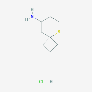 B2488405 5-Thiaspiro[3.5]nonan-8-amine hydrochloride CAS No. 2138199-30-9