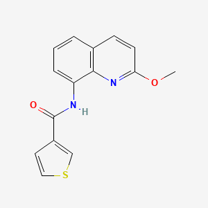 molecular formula C15H12N2O2S B2488406 N-(2-methoxyquinolin-8-yl)thiophene-3-carboxamide CAS No. 1226438-91-0