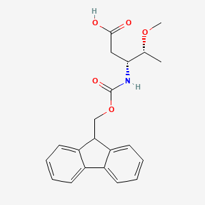 (3R,4R)-3-(9H-Fluoren-9-ylmethoxycarbonylamino)-4-methoxypentanoic acid