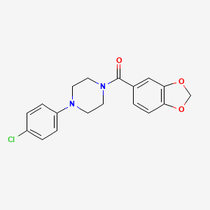 1,3-Benzodioxol-5-yl[4-(4-chlorophenyl)piperazin-1-yl]methanone