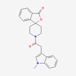 1'-(2-(1-methyl-1H-indol-3-yl)acetyl)-3H-spiro[isobenzofuran-1,4'-piperidin]-3-one