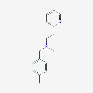 molecular formula C16H20N2 B248844 METHYL[(4-METHYLPHENYL)METHYL][2-(PYRIDIN-2-YL)ETHYL]AMINE 