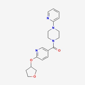 (4-(Pyridin-2-yl)piperazin-1-yl)(6-((tetrahydrofuran-3-yl)oxy)pyridin-3-yl)methanone