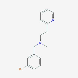 molecular formula C15H17BrN2 B248846 N-(3-bromobenzyl)-N-methyl-2-(2-pyridinyl)ethanamine 