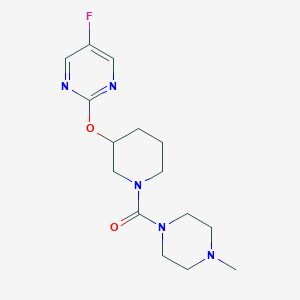 (3-((5-Fluoropyrimidin-2-yl)oxy)piperidin-1-yl)(4-methylpiperazin-1-yl)methanone