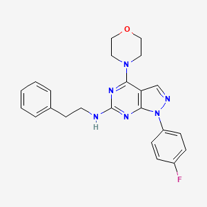 1-(4-fluorophenyl)-4-morpholino-N-phenethyl-1H-pyrazolo[3,4-d]pyrimidin-6-amine