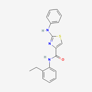 molecular formula C18H17N3OS B2488578 N-(2-ethylphenyl)-2-(phenylamino)thiazole-4-carboxamide CAS No. 1105219-67-7