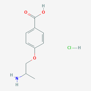 4-(2-Aminopropoxy)benzoic acid;hydrochloride