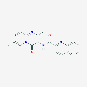 N-(2,7-dimethyl-4-oxo-4H-pyrido[1,2-a]pyrimidin-3-yl)quinoline-2-carboxamide