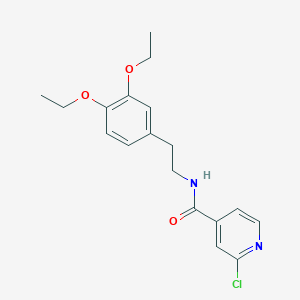 molecular formula C18H21ClN2O3 B2488646 2-chloro-N-[2-(3,4-diethoxyphenyl)ethyl]pyridine-4-carboxamide CAS No. 1030693-04-9