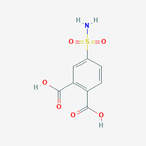 molecular formula C8H7NO6S B2488691 4-Sulfamoylphthalic acid CAS No. 22179-20-0