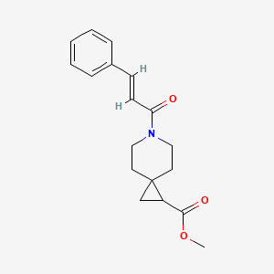 molecular formula C18H21NO3 B2488699 Methyl 6-cinnamoyl-6-azaspiro[2.5]octane-1-carboxylate CAS No. 2035004-96-5