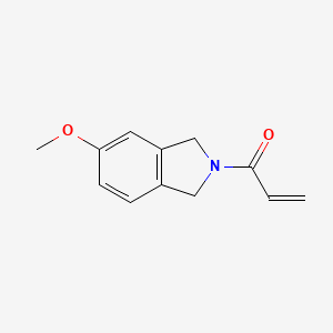 molecular formula C12H13NO2 B2488723 1-(5-Methoxy-1,3-dihydroisoindol-2-yl)prop-2-en-1-one CAS No. 2022793-31-1