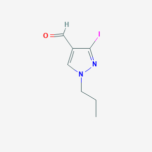 molecular formula C7H9IN2O B2488779 3-iodo-1-propyl-1H-pyrazole-4-carbaldehyde CAS No. 1946823-46-6