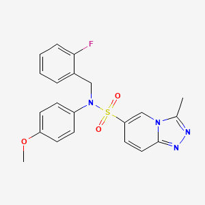 N-(2-fluorobenzyl)-N-(4-methoxyphenyl)-3-methyl[1,2,4]triazolo[4,3-a]pyridine-6-sulfonamide