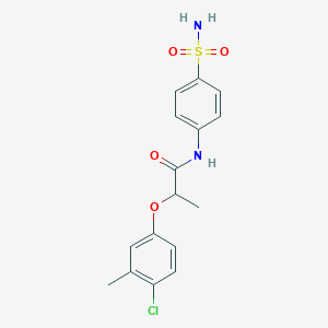 2-(4-chloro-3-methylphenoxy)-N-(4-sulfamoylphenyl)propanamide