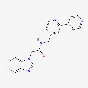 N-([2,4'-bipyridin]-4-ylmethyl)-2-(1H-benzo[d]imidazol-1-yl)acetamide
