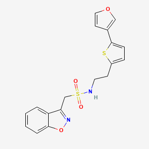 1-(benzo[d]isoxazol-3-yl)-N-(2-(5-(furan-3-yl)thiophen-2-yl)ethyl)methanesulfonamide