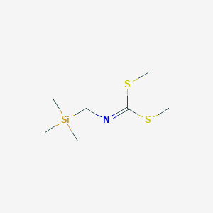 molecular formula C7H17NS2Si B024888 [(Trimethylsilyl)methyl]carbonimidodithioic acid dimethyl ester CAS No. 106762-07-6