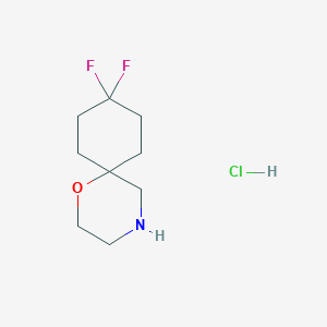 9,9-Difluoro-1-oxa-4-azaspiro[5.5]undecane;hydrochloride
