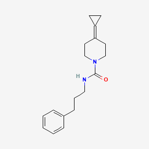 4-cyclopropylidene-N-(3-phenylpropyl)piperidine-1-carboxamide