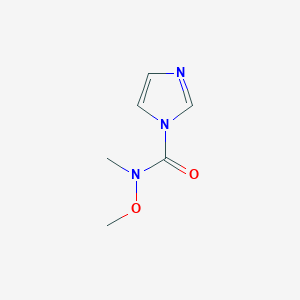 molecular formula C6H9N3O2 B2488818 N-Methoxy-N-methyl-1H-imidazole-1-carboxamide CAS No. 862873-06-1