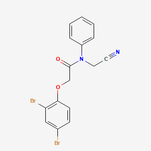 N-(cyanomethyl)-2-(2,4-dibromophenoxy)-N-phenylacetamide