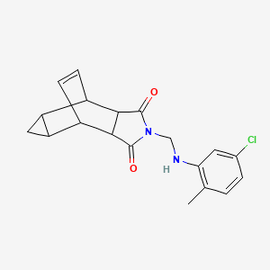 2-{[(5-Chloro-2-methylphenyl)amino]methyl}hexahydro-4,6-ethenocyclopropa[f]isoindole-1,3(3aH)-dione